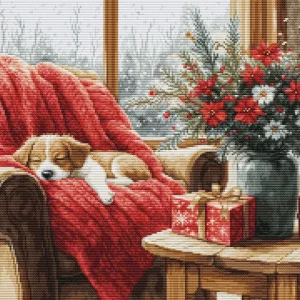 Kit de Punto de Cruz Luca-S GOLD - "Christmas Moment" B711 Moderno