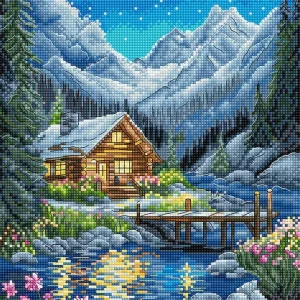 Kit de Punto de Cruz - "Moonlit Night" (L9916 Letistitch) Garantía Incluida