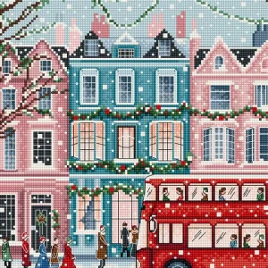 Lujoso L9919 London Snowfall - Letistitch | Kit de Punto de Cruz