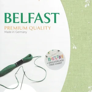 No Te Lo Pierdas Tela de Punto de Cruz Zweigart 32ct Belfast - Color 6369 Leaves (Retal)