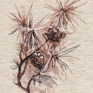 Nuevo Modelo Kit de Punto de Cruz "Pine Branch" - Oven 1662