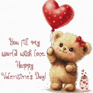 Kit de Punto de Cruz "My Heart" Luca-S B1424 Liquidación