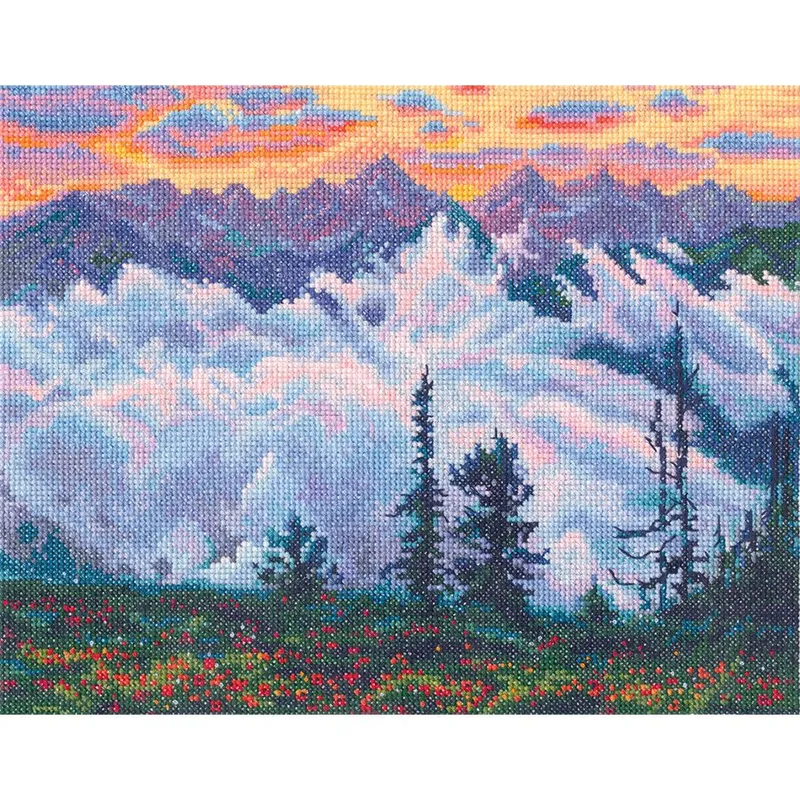 Gran Oferta Kit de Punto de Cruz "Fog Meeting the Sunset" - RTO M1018