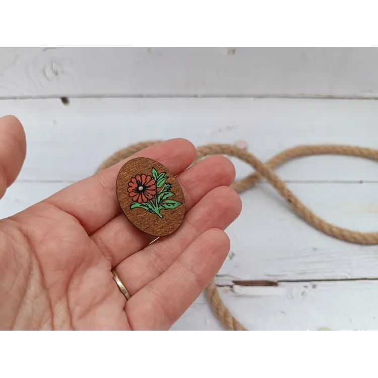 Imán portaagujas KF059/205P “Flor roja” – Kind Fox by Wizardi Precio De Fábrica