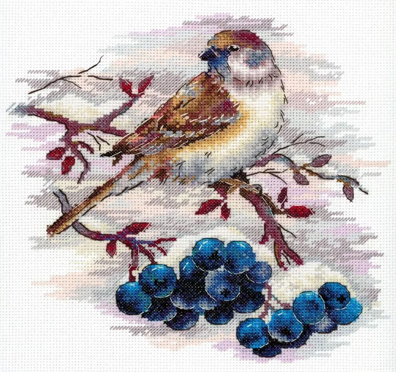 Nimble Sparrow – Kit de Punto de Cruz MP Studia SNV-920 Promoción