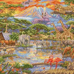 Precio Reducido L9941 Wild Africa - Letistitch | Kit de punto de cruz