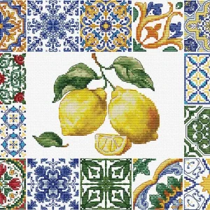 Kit de punto de cruz Luca-S - Lemon Essence of the Mediterranean (B7049) Garantía De Devolución De Dinero