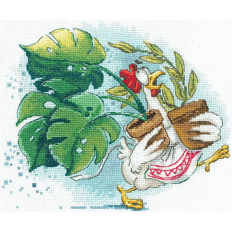 Devolución Gratuita Kit de Punto de Cruz "Desfile Floral" SANTS-12