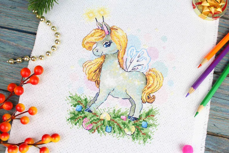 Bestseller Kit de Punto de Cruz MP Studia SM-1251 – Festive Horse