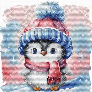 Frosty Penguin Friend - Kit de Punto de Cruz AVA P047 Garantía De Devolución De Dinero