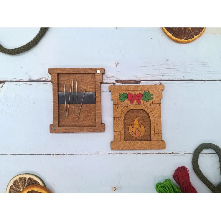 Estuche de Agujas de Madera Wizardi KF056/125 – Chimenea Decorativa Moderno