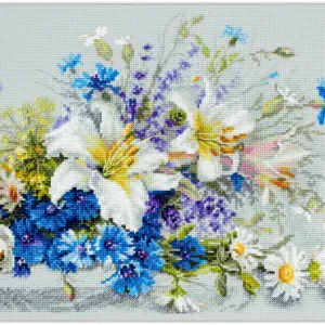 Original Lilies and Cornflowers – Kit de Punto de Cruz Magic Needle 510-227
