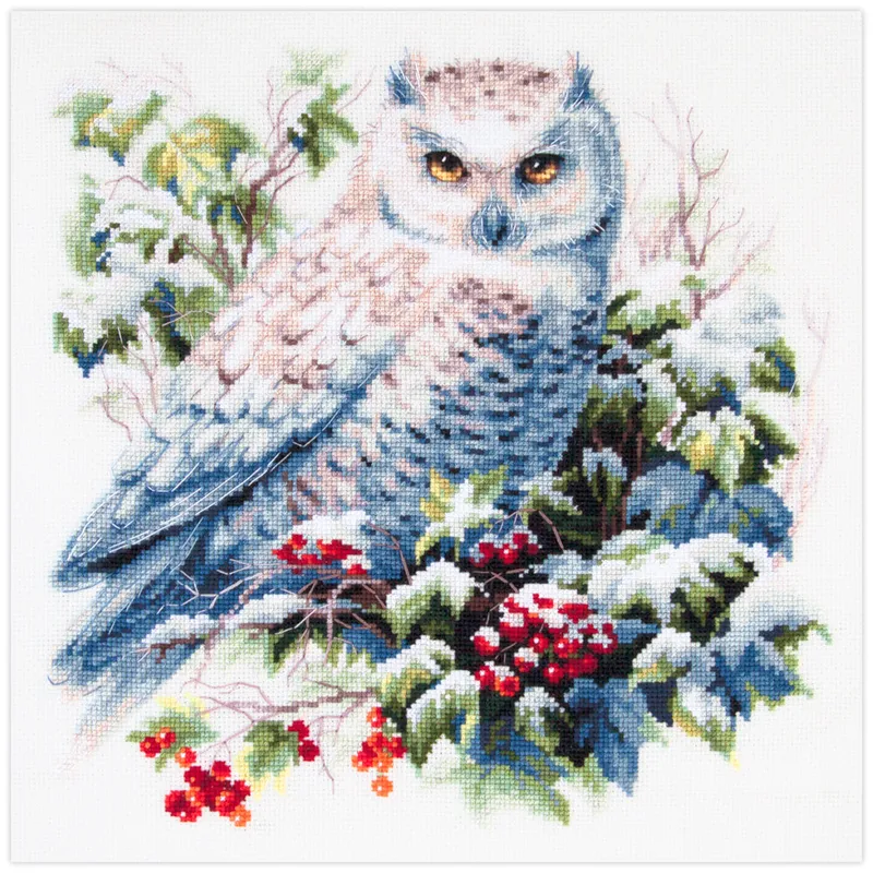 Imprescindible (Must-Have) Kit de Punto de Cruz 70-24 “Snowy Owl” – Magic Needle