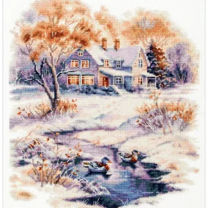 Kit de Punto de Cruz 70-32 “Early Winter” – Magic Needle Precio Bajo