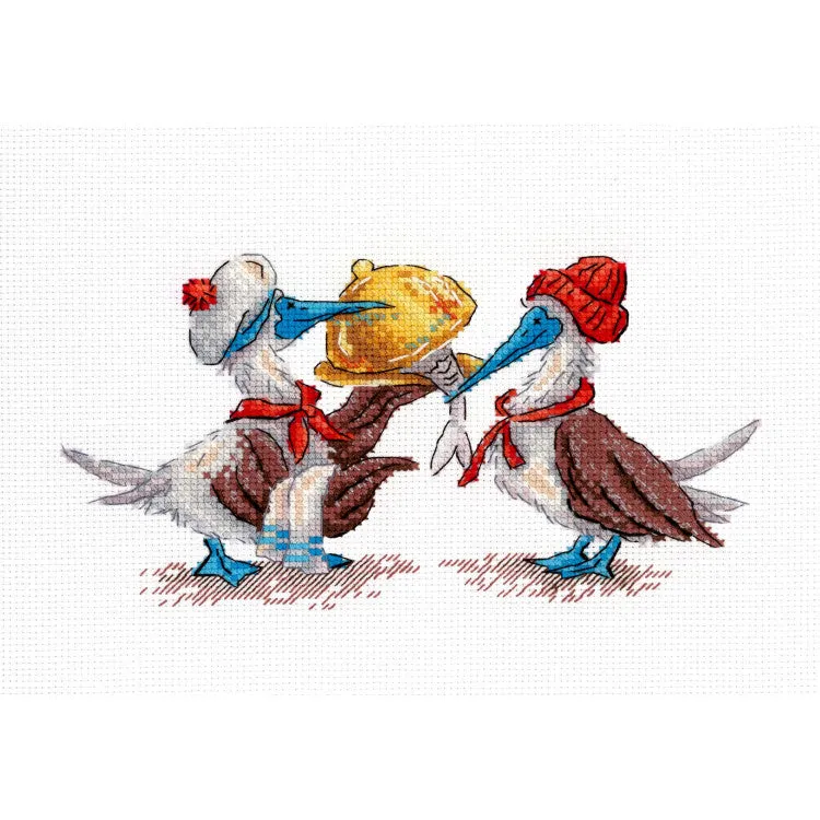 Últimas Unidades Kit de punto de cruz Almuerzo de pescado – MP Studia SNV-898