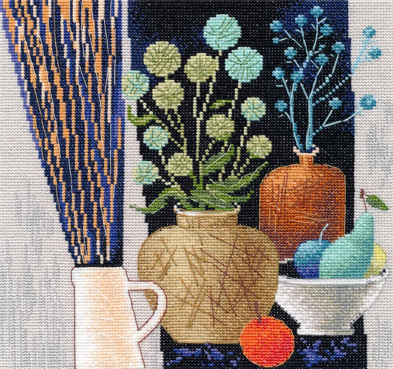 Kit de punto de cruz Autumn Motifs Oven S1703 – Naturaleza muerta otoñal Aida 16 Últimas Unidades