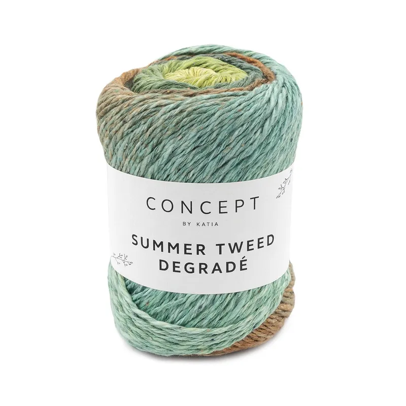 Disponible Ahora Katia Summer Tweed Degradé - Elegancia en Algodón y Cáñamo - 104