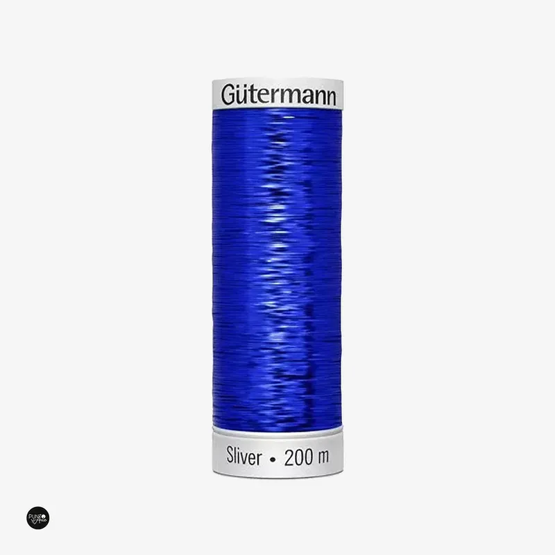 Silver 200 m - Hilo Efecto Metalizado de Gütermann - 8016 Envío Internacional
