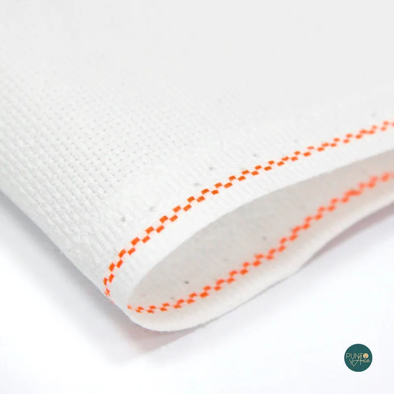 Nueva Colección 3706/100 Tela AIDA 14 ct. blanca de ZWEIGART Ancho 150 cm - 150x98