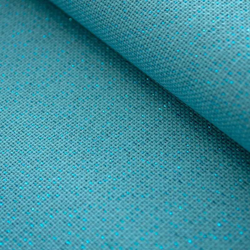 Favorito De Clientes 3835/6136 Tela Lugana 25 ct. Color Pacific Metallic Blue de ZWEIGART para punto de cruz - 70x48