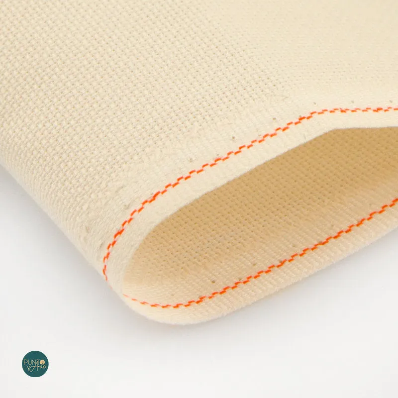 3326/264 Tela AIDA 20 ct. Crema ZWEIGART para punto de cruz - 110x48 De Moda