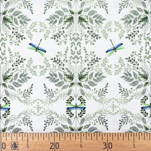 Tela Gütermann "Natural Beauty" - Algodón 100% en Blanco Elegante 647782-800 - 100x145 cm Novedad