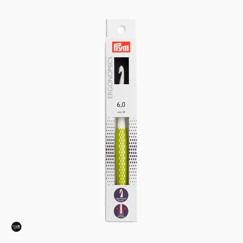 Solo Hoy Ganchillos Ergonómicos de Colores Prym - Comodidad y Estilo para tus Labores de Tejido - 6 mm / 17 cm