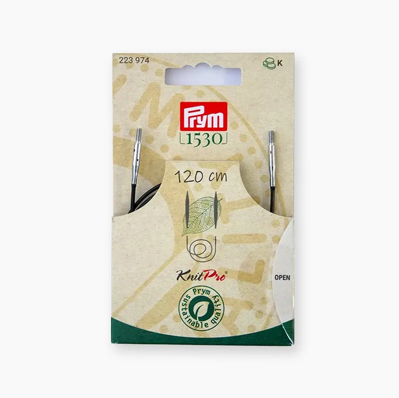 Cordón para Agujas de Tejer Circulares Natural de Prym - Facilita tus Proyectos de Tejido y Ganchillo - 120 cm Mejor Calidad