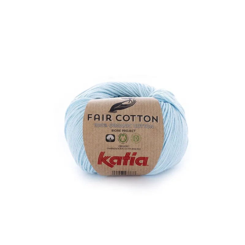 Lana Fair Cotton - Hilo de 100% algodón orgánico de Katia - 8 Envío Inmediato