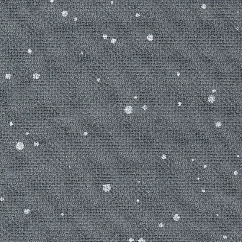 Tendencia Tela Zweigart AIDA 18 ct. 3793/7419 Splash Gris Antracita — Lienzo de Algodón 100% - 110x198