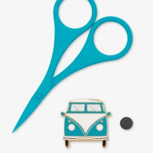 Máxima Calidad Pack Tijera e Imán para Agujas - DMC U2362 Coral, Negro y Verde - Verde