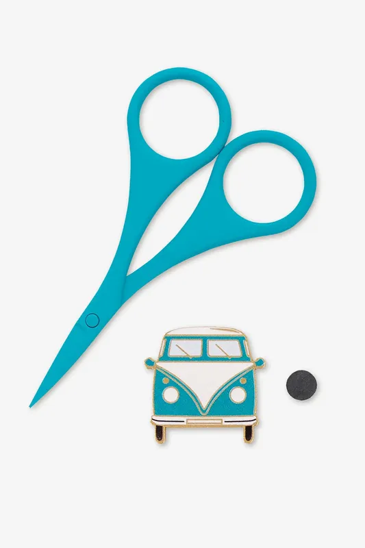 Máxima Calidad Pack Tijera e Imán para Agujas - DMC U2362 Coral, Negro y Verde - Verde