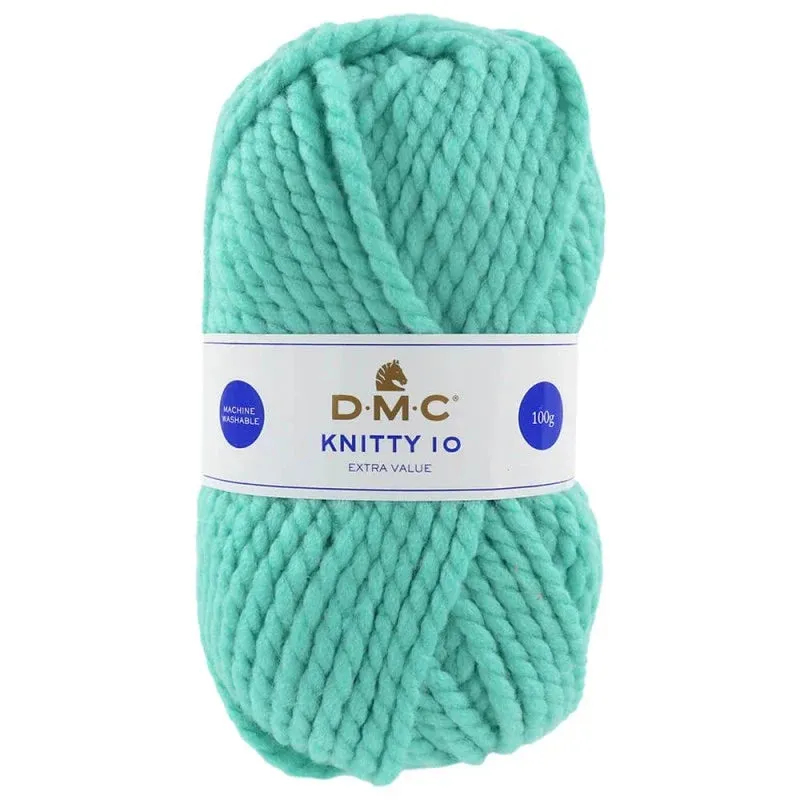 Lana DMC Knitty 10 – Hilo acrílico Super Chunky para tejer y crochet (100 g / 82 m) - 727 Promoción