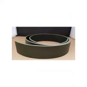 Hecho A Mano TIRA VAQUETILLA VERDE OSCURO 4 cm DE ANCHO Y 3 mm GROSOR