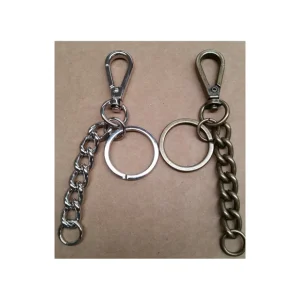 ANILLA LLAVERO 25mm+MOSQUETON+CADENA 4724/S Máxima Calidad