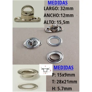 Stock Limitado CIERRE TORNIQUETE PARA TOLDOS LATÓN PEQUEÑO