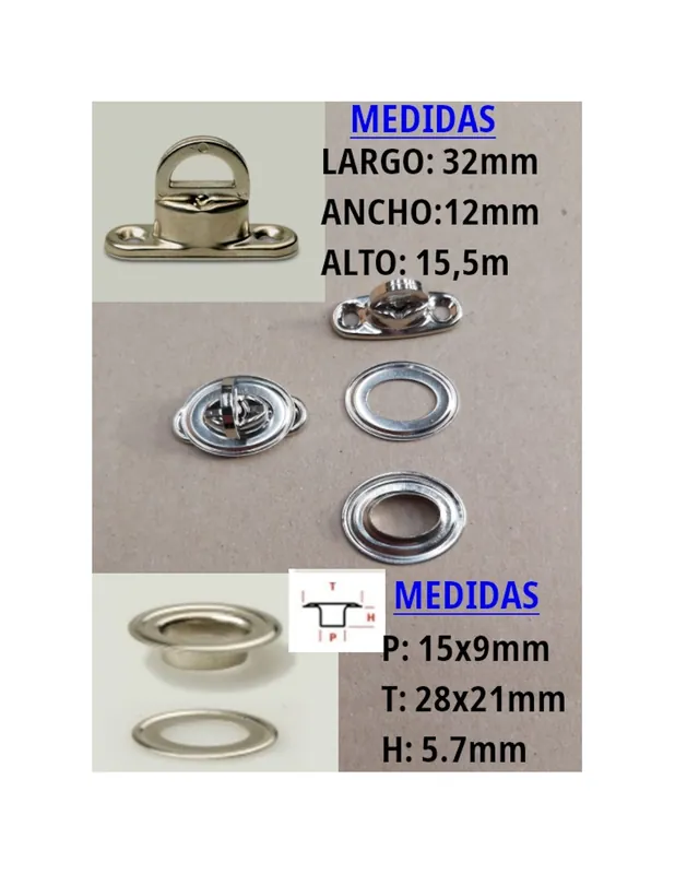 Stock Limitado CIERRE TORNIQUETE PARA TOLDOS LATÓN PEQUEÑO