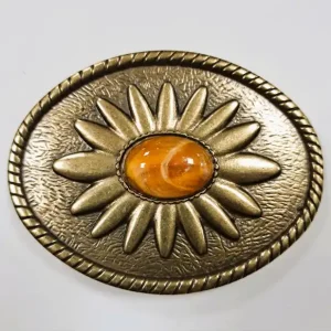 CHAPON PIEDRA AMBAR 40mm ORO VIEJO - NIKEL FREE Nuevo Modelo