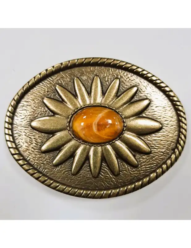 CHAPON PIEDRA AMBAR 40mm ORO VIEJO - NIKEL FREE Nuevo Modelo