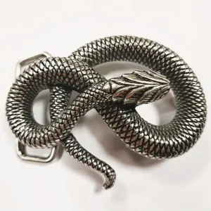 Oferta CHAPON SERPIENTE ENLAZADA 40MM - Plata Inglesa