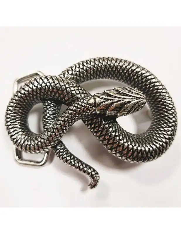 Oferta CHAPON SERPIENTE ENLAZADA 40MM - Plata Inglesa