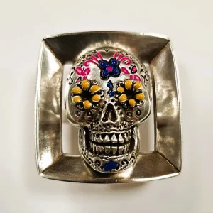 CHAPON CALAVERA MEXICANA 40mm - Plata Inglesa Precio De Fábrica