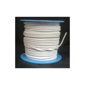 Precio Rebajado ROLLO 25MTS. CORDON CUERO NACIONAL 3mm.BLANCO