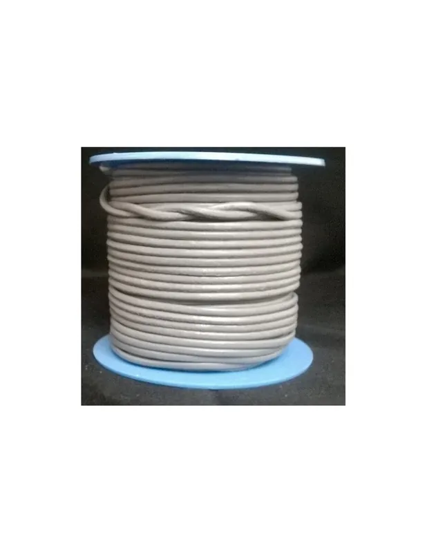 Oferta Limitada ROLLO 25MTS. CORDON CUERO NACIONAL 2,5mm.GRIS CLARO
