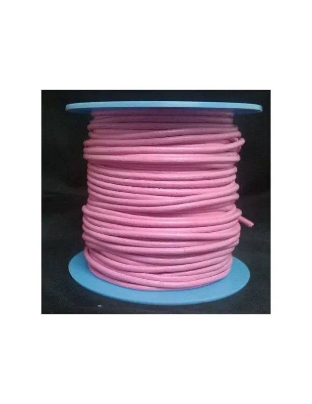Directo De Fábrica ROLLO 25MTS. CORDON CUERO NACIONAL 2mm.CHICLE