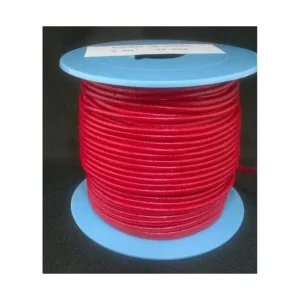 ROLLOS 25MTS. CORDON CUERO NACIONAL 3mm.ROJO Nueva Colección