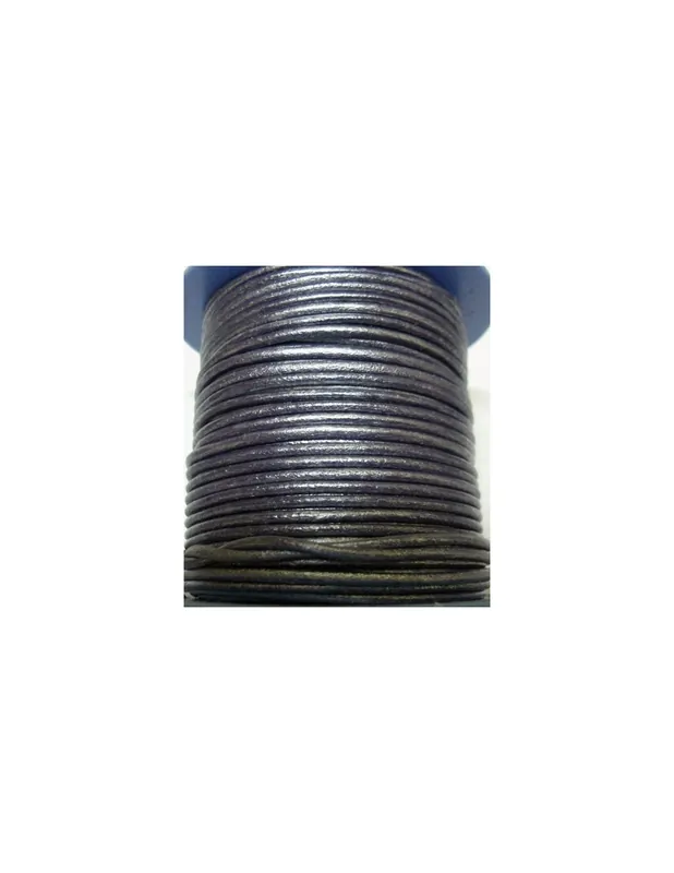 Oferta ROLLO 25MTS. CORDON CUERO NACIONAL 2mm. ESPECIAL.MORADO