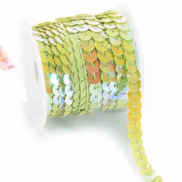 Tira con lentejuelas color verde Devolución Gratuita