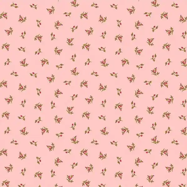 Tela Capullo de Rosas Rosa-Rowan Novedad