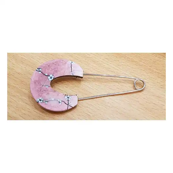 Broche de coco en color rosa Edición Limitada